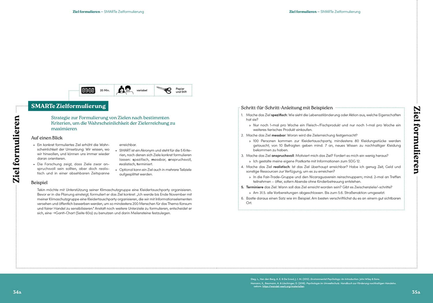 Spread of part one of publication